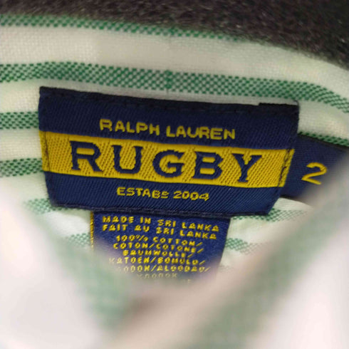 ラグビーラルフローレン Rugby Ralph Lauren ボタンダウンストライプオックスフォードシャツ レディース 2