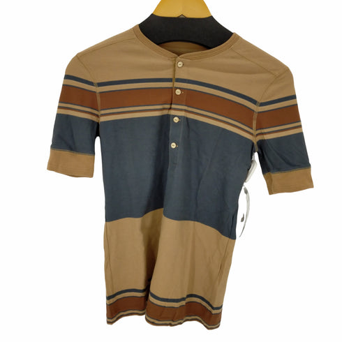 ラルフローレン RALPH LAUREN 配色ヘンリーネックS/Sカットソー レディース XS