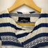 トリココムデギャルソン tricot COMME des GARCONS 02SS AD2002 フロントレースアシンメトリーボーダーS/Sワンピース レディース JPN:M