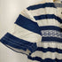 トリココムデギャルソン tricot COMME des GARCONS 02SS AD2002 フロントレースアシンメトリーボーダーS/Sワンピース レディース JPN:M