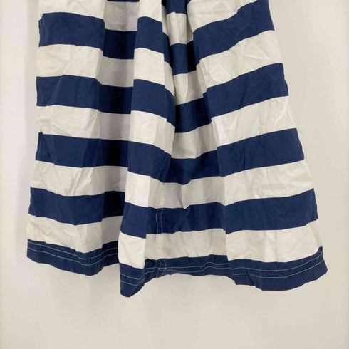 トリココムデギャルソン tricot COMME des GARCONS 02SS AD2002 フロントレースアシンメトリーボーダーS/Sワンピース レディース JPN:M