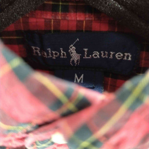 ラルフローレン RALPH LAUREN スモールポニー刺繍 ボタンダウンL/Sチェックシャツ レディース JPN:M