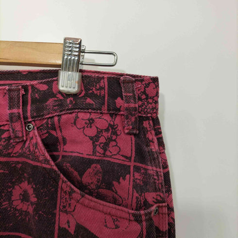 イギー iggy Denim Flowers Pants - Red メンズ 32
