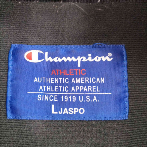 チャンピオン Champion フロントロゴ刺繍 ハイネックリブ ジップアップ中綿ジャケット メンズ JPN:L