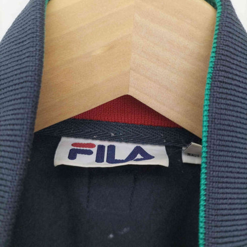 フィラ FILA ITALIA 国旗 フロント ワッペン 刺繍 サイドライン トラック ジャケット メンズ import:L