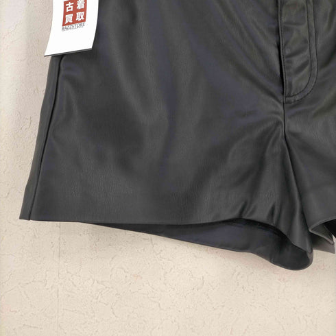 ザラ ZARA FAUX LEATHER SHORTS レディース M