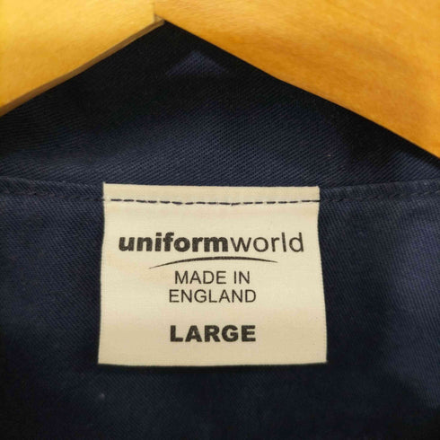 ユニフォールワールド UNIFORM WORLD 長袖ワークシャツ フラップポケット 両ポケ メンズ L