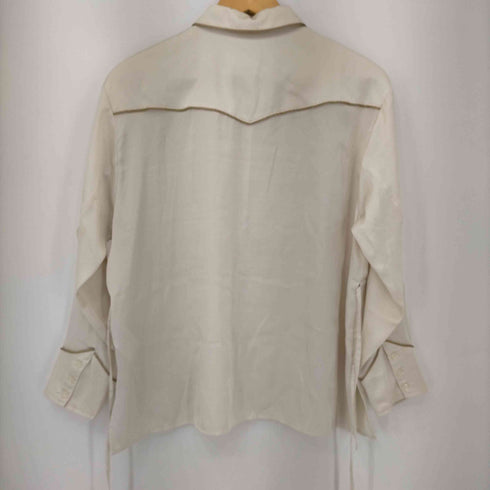 レイビームス Ray BEAMS 20SS サテンドロストウエスタンシャツ レディース