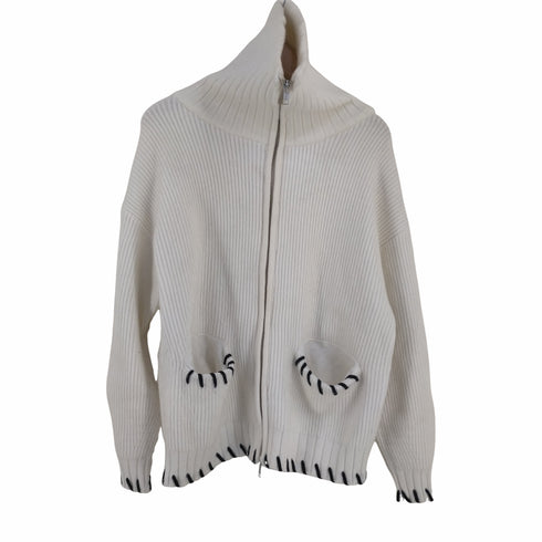 メルトザレディ Melt the lady stitch zip knit jacket レディース FREE