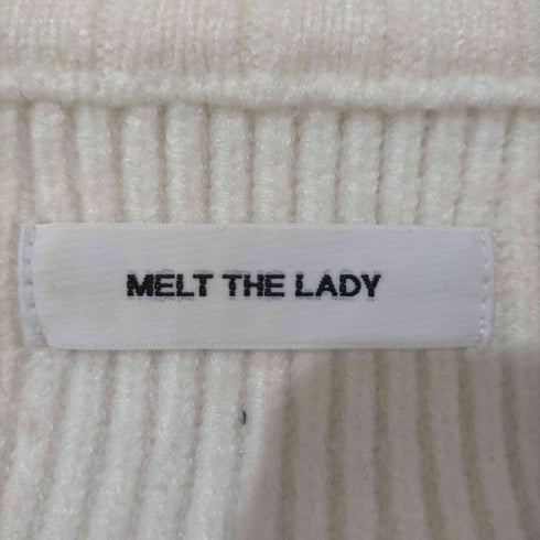 メルトザレディ Melt the lady stitch zip knit jacket レディース FREE