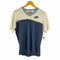 ナイキ NIKE USA製 オレンジタグ後期 シングルステッチ スウォッシュロゴ ツートン Tシャツ メンズ import:L