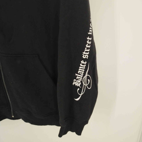 バランス BALANCE バックプリントジップアップパーカー オーバーサイズ メンズ 4XL