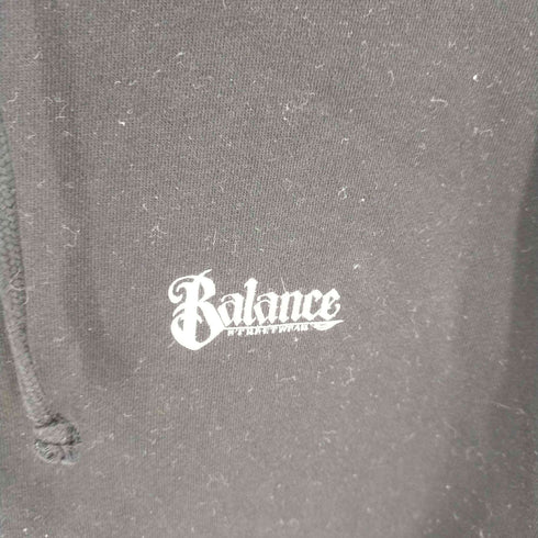 バランス BALANCE バックプリントジップアップパーカー オーバーサイズ メンズ 4XL