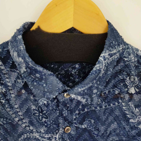 トルネードマート TORNADO MART 花総柄シアーシャツ 透け L/S Y2K メンズ JPN:XL