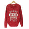 HAWKE & DUMAR ワッペン カレッジ プリント カプセル 4段 前V ガゼット クルーネック スウェット メンズ import:XL
