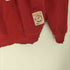 HAWKE & DUMAR ワッペン カレッジ プリント カプセル 4段 前V ガゼット クルーネック スウェット メンズ import:XL