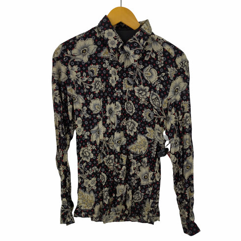 トルネードマート TORNADO MART 花総柄シアーシャツ 透け 和柄 L/S Y2K メンズ JPN:L
