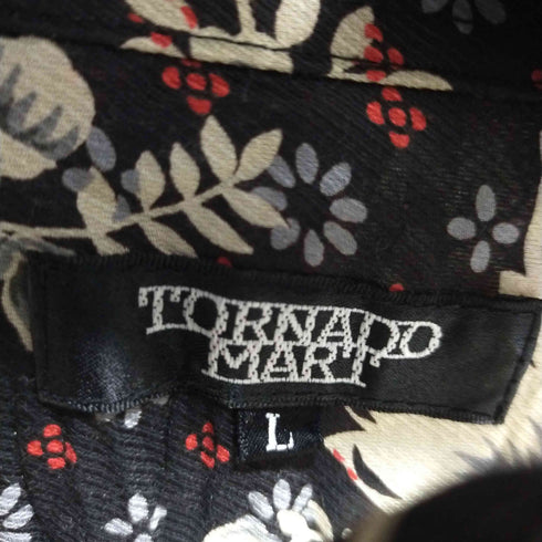 トルネードマート TORNADO MART 花総柄シアーシャツ 透け 和柄 L/S Y2K メンズ JPN:L