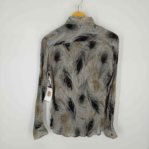 トルネードマート TORNADO MART 総柄シアーシャツ 透け ラメ糸 L/S Y2K メンズ JPN:M