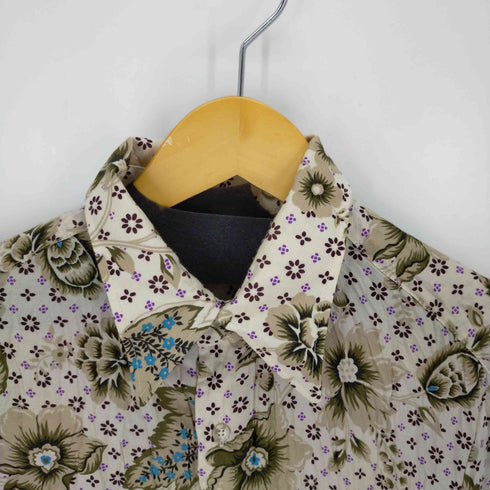 トルネードマート TORNADO MART 花総柄シアーシャツ 透け 和柄 L/S Y2K メンズ JPN:L