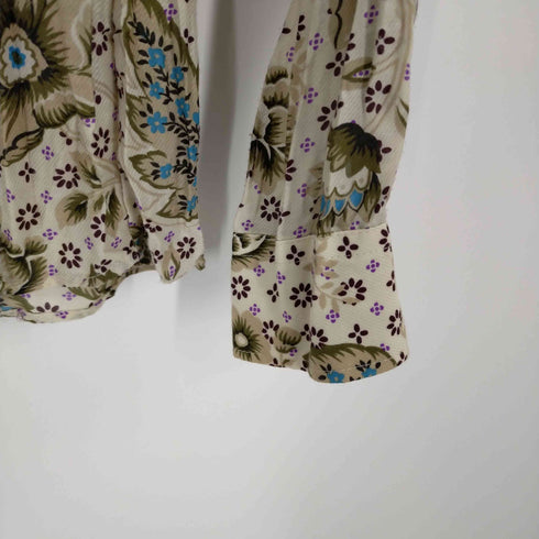 トルネードマート TORNADO MART 花総柄シアーシャツ 透け 和柄 L/S Y2K メンズ JPN:L