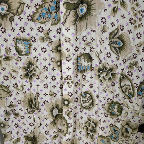 トルネードマート TORNADO MART 花総柄シアーシャツ 透け 和柄 L/S Y2K メンズ JPN:L
