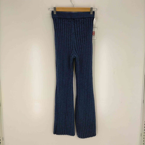 マウジー moussy WIDE RIB KNIT パンツ レディース JPN:1