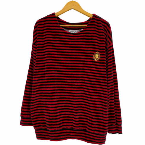 ジャクリーン スミス JACLYN SMITH ベロア ボーダーカットソー メンズ