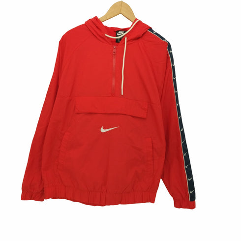 ナイキ NIKE UNIVERSITY RED/WHITE/OBSIDIAN スウッシュ ウーブン ジャケット メンズ JPN:M