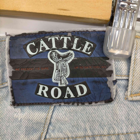 CATTLE-ROAD テーパードデニム メンズ 32