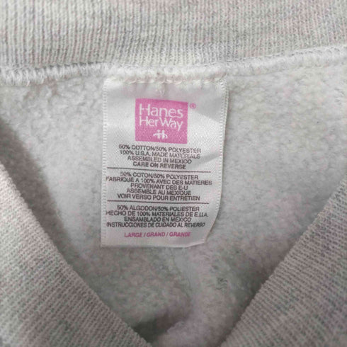 ヘインズ Hanes ラグランスリーブ グラフィックトレーナー レディース