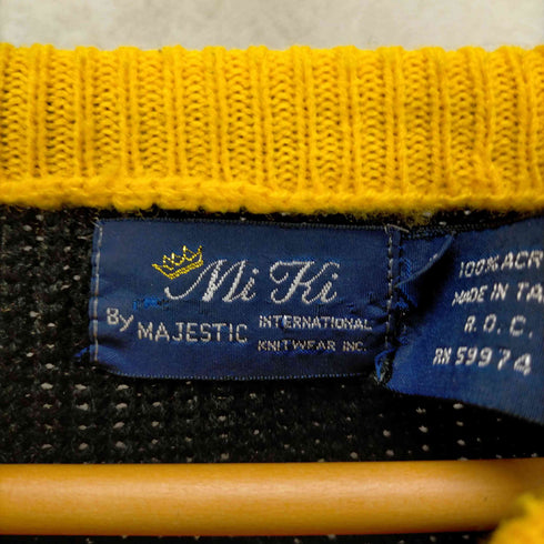 MiKi By MAJESTIC 90s マルチカラーアクリルニット メンズ JPN:M