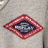 リプレイ REPLAY Vネックカットソー ワッペン メンズ