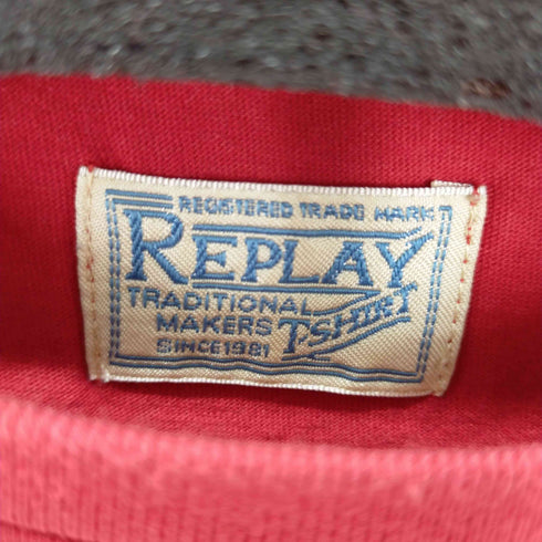 リプレイ REPLAY プリントカットソー 長袖 ライオン メンズ