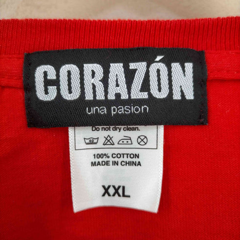 コラゾン CORAZON ライオンロゴ NJPW クールネックTシャツ メンズ JPN:XXL
