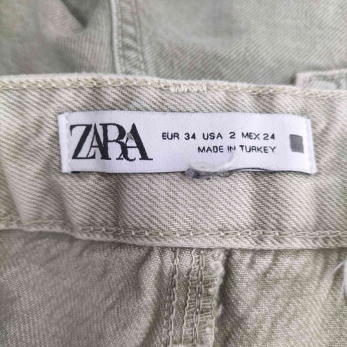 ザラ ZARA デニムカーゴパンツ レディース EUR:34