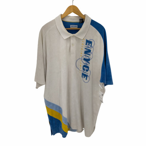 エニーチェ enyce ツートンパイル地ポロシャツ メンズ XXXL