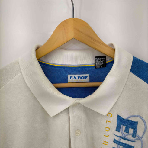 エニーチェ enyce ツートンパイル地ポロシャツ メンズ XXXL