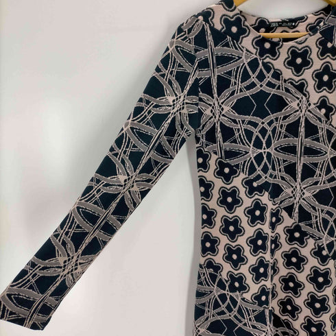 ザラ ZARA LONG JACQUARD DRESS レディース JPN:L