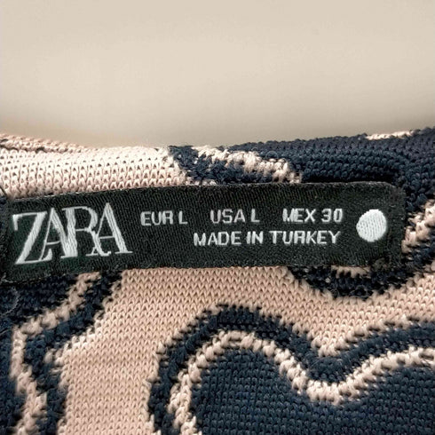 ザラ ZARA LONG JACQUARD DRESS レディース JPN:L