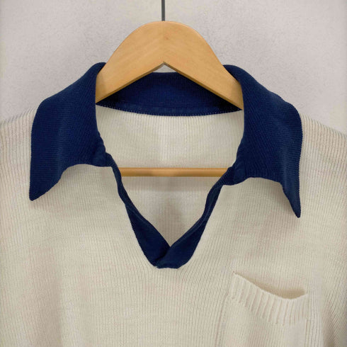 70s ニットポロシャツ メンズ