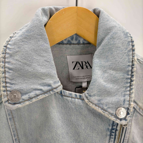 ザラ ZARA デニムライダースジャケット レディース JPN:XS