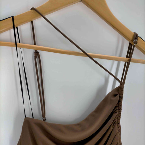 ザラ ZARA HORT ASYMMETRIC DRAPED DRESS レディース JPN:S
