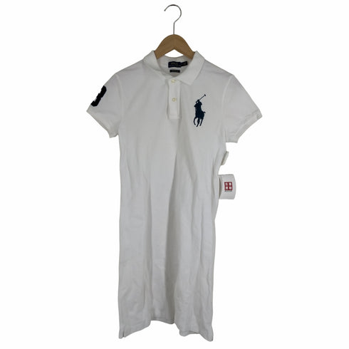ポロバイラルフローレン Polo by RALPH LAUREN THE MESH MINI ビッグポニー刺しゅう ナンバリング コットンワンピース レディース import:S