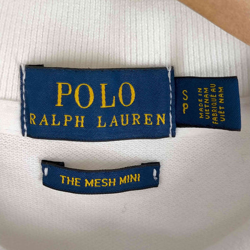 ポロバイラルフローレン Polo by RALPH LAUREN THE MESH MINI ビッグポニー刺しゅう ナンバリング コットンワンピース レディース import:S