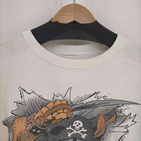 ナツメグ NUTMEG 90S USA製 ©1993 シングルステッチ RAIDERS プリントTシャツ メンズ