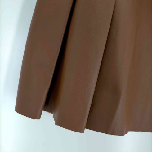 ザラ ZARA フェイクレザープリーツスカート レディース JPN:S