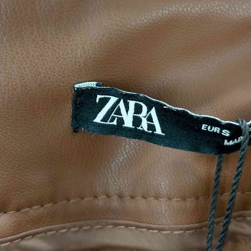 ザラ ZARA フェイクレザープリーツスカート レディース JPN:S