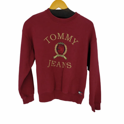 トミージーンズ tommy jeans 90S ロゴ刺繍スウェット メンズ import:XS