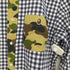 アベイシングエイプ A BATHING APE ウッドランドカモ エイプヘッド ボタンダウン チェック シャツ メンズ JPN:M
